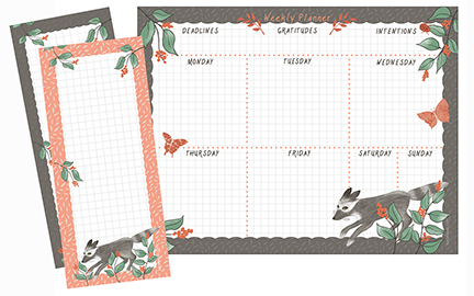 Weekly Planner + Notepads Bundle