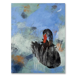Black Swan Greeting Card