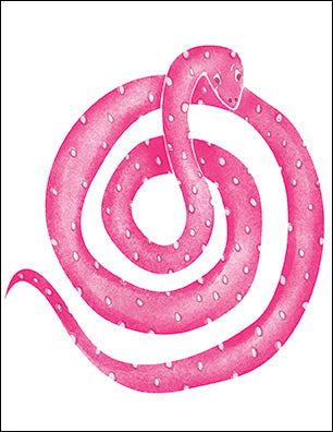 Pink Polka-dotted Python