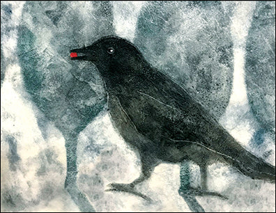 Foraging Crow