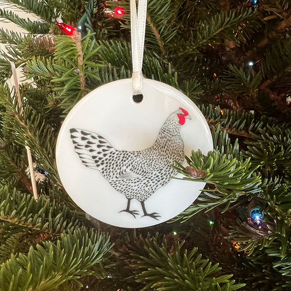 Porcelain Ornament - Chicken