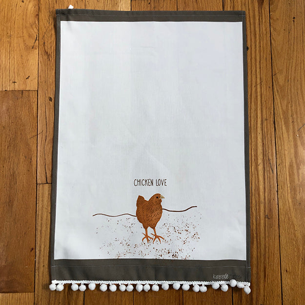 Tea Towel - Chicken Love