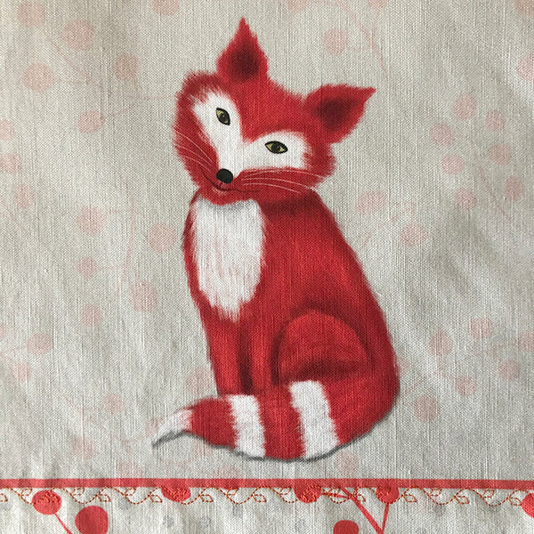 Tea Towel - 50/50 Cotton/Linen: Foxy Fox