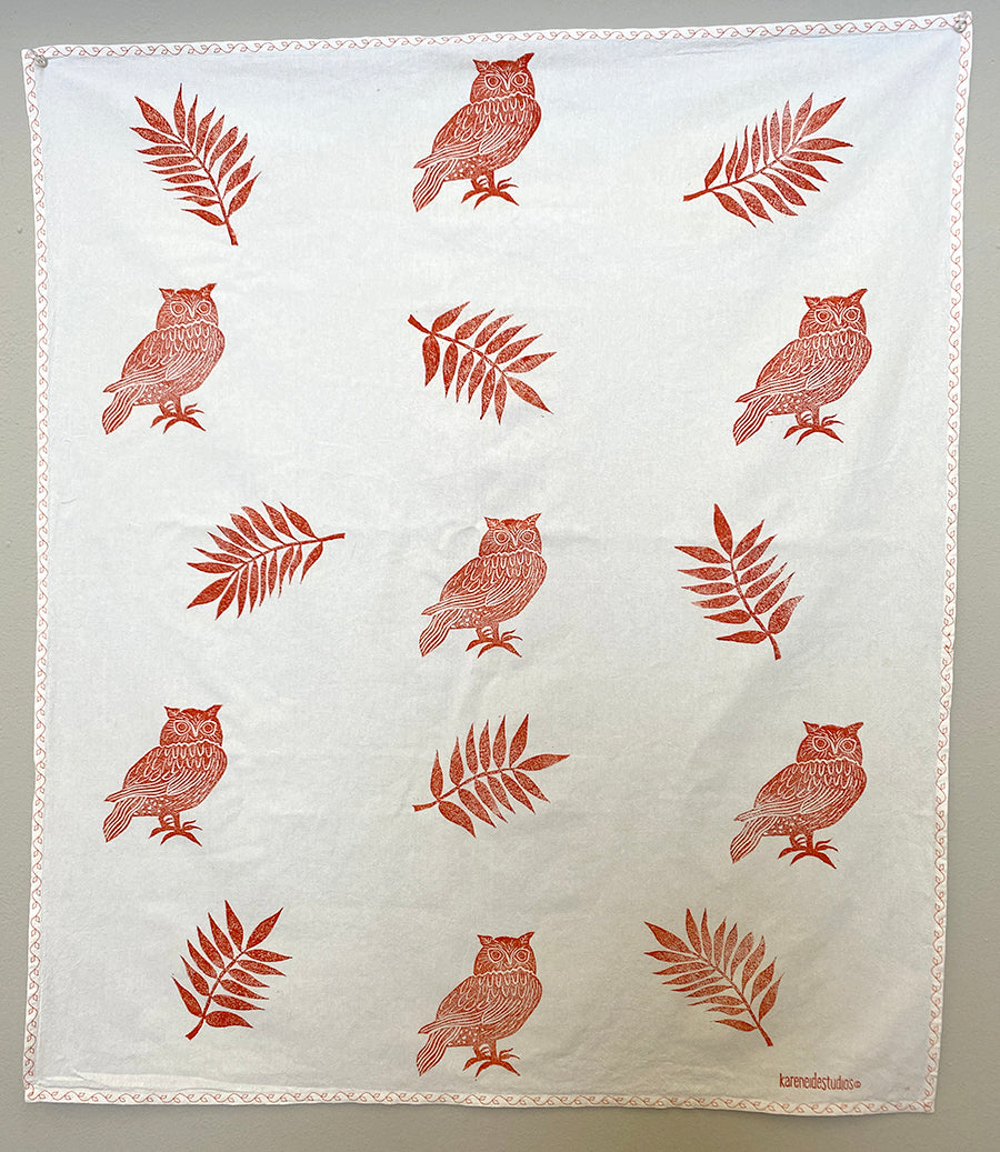 Tea Towel - 7 Owls